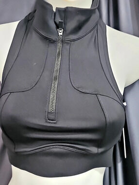 PHOENIX Prairie Crop Bra Black Small NWT